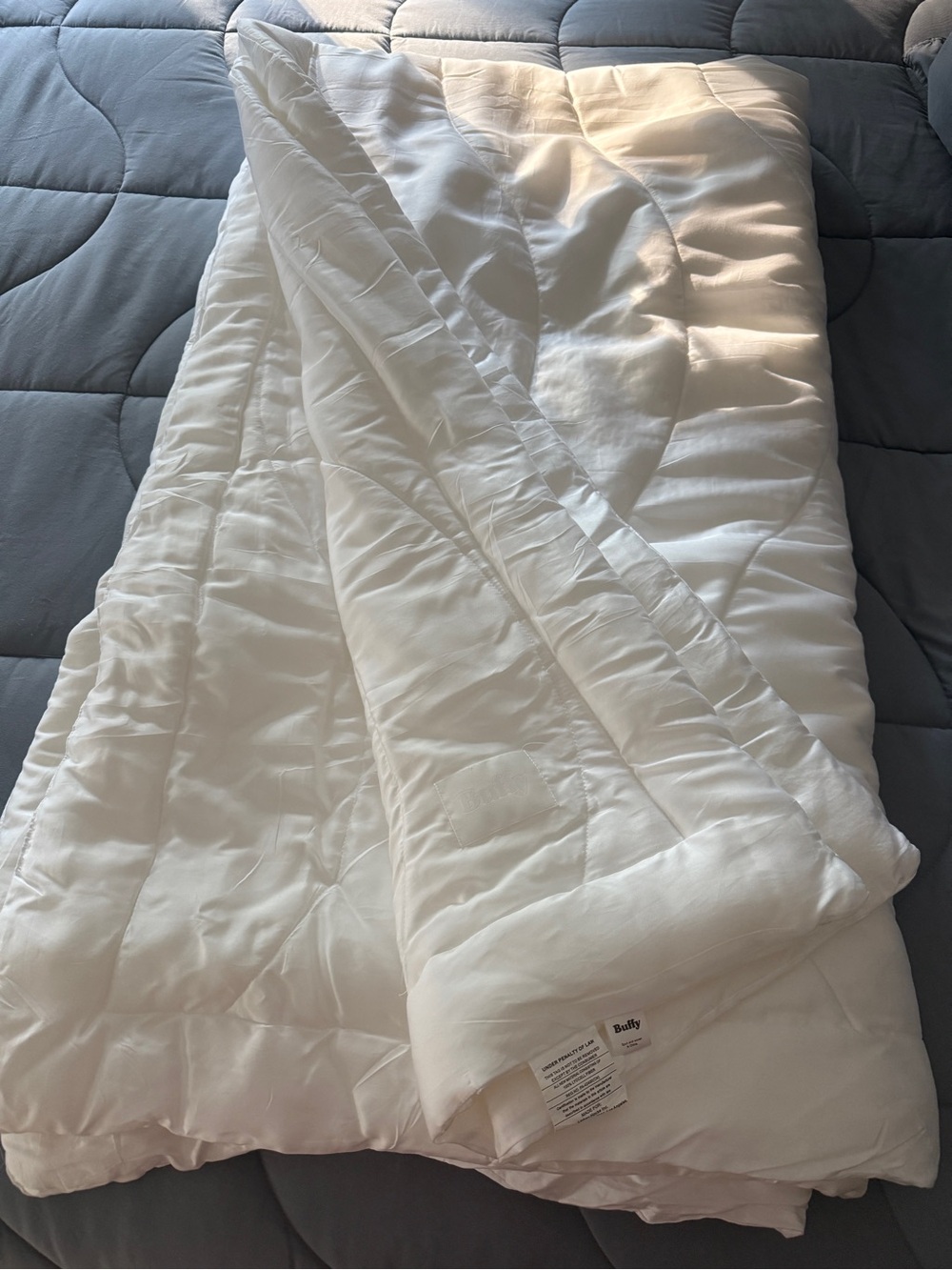 White Quilted Duvet Insert - Lightweight All-Season Bedding